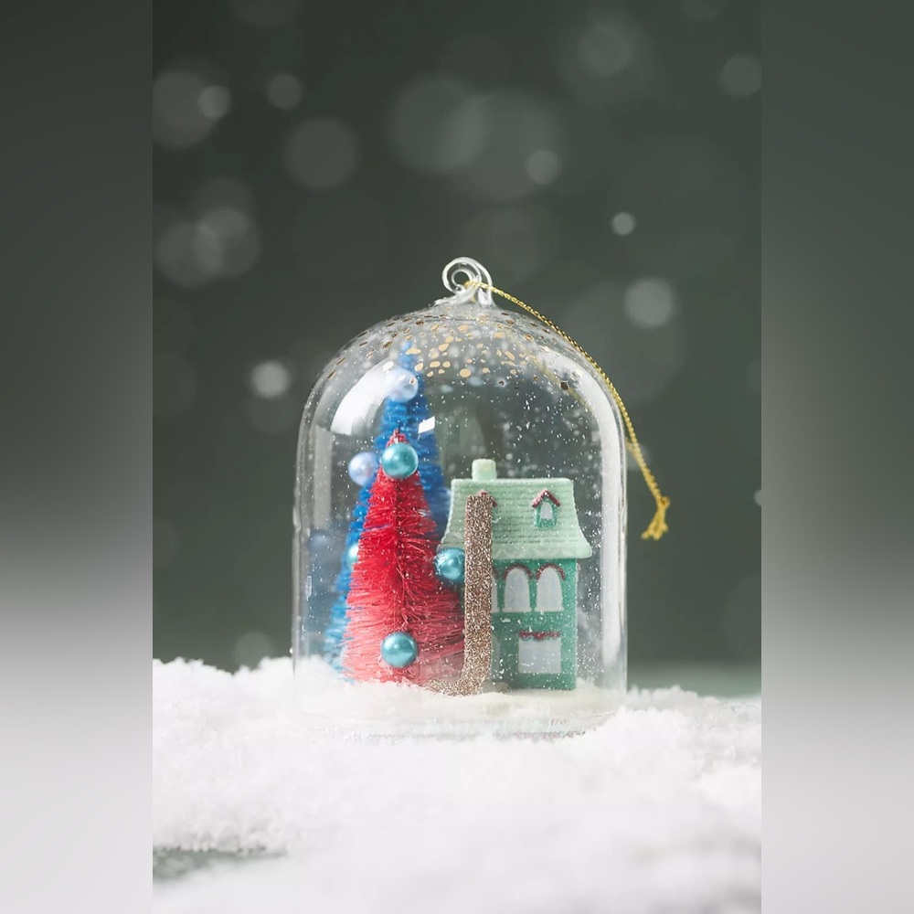 Anthropologie Ornament Letter “J” Arctic Home For The Holidays Monogram NWT